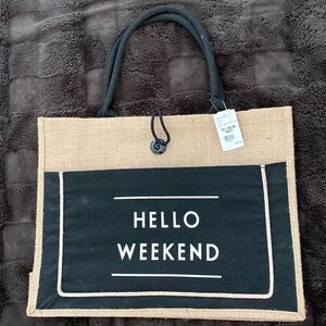 BNWT Jute tote